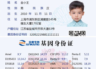 青岛儿童基因身份证咨询 